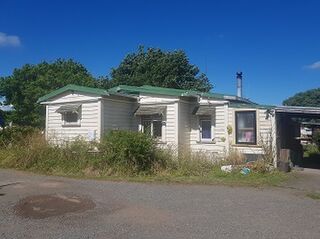West side of the house